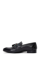 Erkek Siyah Deri Püsküllü Klasik Loafer | Derimod Erkek Siyah Deri Püsküllü Klasik Loafer | Derimod