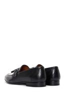 Erkek Siyah Deri Püsküllü Klasik Loafer | Derimod Erkek Siyah Deri Püsküllü Klasik Loafer | Derimod