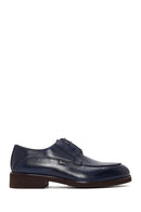 Men's Navy Blue Leather Classic Shoes | Derimod Men's Navy Blue Leather Classic Shoes | Derimod