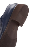 Men's Navy Blue Leather Classic Shoes | Derimod Men's Navy Blue Leather Classic Shoes | Derimod