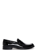 Men's Black Leather Patent Leather Classic Loafer | Derimod Men's Black Leather Patent Leather Classic Loafer | Derimod