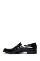 Men's Black Leather Patent Leather Classic Loafer | Derimod Men's Black Leather Patent Leather Classic Loafer | Derimod