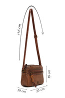 Women's Tan Long Strap Crossbody Bag | Derimod Women's Tan Long Strap Crossbody Bag | Derimod