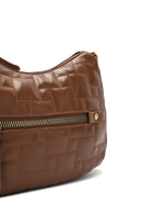 Women's Tan Long Strap Patent Leather Crossbody Bag | Derimod Women's Tan Long Strap Patent Leather Crossbody Bag | Derimod