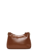 Women's Tan Long Strap Patent Leather Crossbody Bag | Derimod Women's Tan Long Strap Patent Leather Crossbody Bag | Derimod