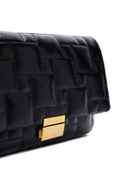 Women's Black Long Strap Quilted Crossbody Bag | Derimod Women's Black Long Strap Quilted Crossbody Bag | Derimod
