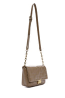 Women's Mink Long Strap Quilted Crossbody Bag | Derimod Women's Mink Long Strap Quilted Crossbody Bag | Derimod