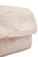 Women's Beige Long Strap Plush Shoulder Bag | Derimod Women's Beige Long Strap Plush Shoulder Bag | Derimod