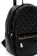 Women's Black Quilted Backpack | Derimod Women's Black Quilted Backpack | Derimod