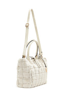 Women's Beige Long Strap Plush Handbag | Derimod Women's Beige Long Strap Plush Handbag | Derimod