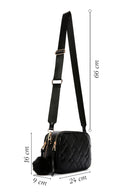 Women's Black Long Strap Quilted Crossbody Bag | Derimod Women's Black Long Strap Quilted Crossbody Bag | Derimod