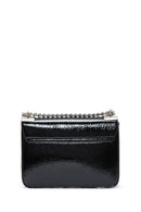 Women's Black Patent Leather Crossbody Bag | Derimod Women's Black Patent Leather Crossbody Bag | Derimod