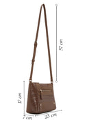 Women's Tan Long Strap Crocodile Patterned Crossbody Bag | Derimod Women's Tan Long Strap Crocodile Patterned Crossbody Bag | Derimod