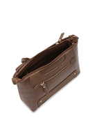 Women's Tan Long Strap Crocodile Patterned Crossbody Bag | Derimod Women's Tan Long Strap Crocodile Patterned Crossbody Bag | Derimod