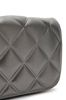 Women's Gray Long Strap Quilted Crossbody Bag | Derimod Women's Gray Long Strap Quilted Crossbody Bag | Derimod