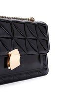 Women's Black Long Strap Quilted Handbag | Derimod Women's Black Long Strap Quilted Handbag | Derimod