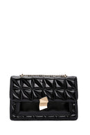 Women's Black Long Strap Quilted Handbag | Derimod Women's Black Long Strap Quilted Handbag | Derimod