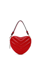 Women's Red Heart Themed Quilted Crossbody Bag | Derimod Women's Red Heart Themed Quilted Crossbody Bag | Derimod