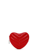 Women's Red Heart Themed Quilted Crossbody Bag | Derimod Women's Red Heart Themed Quilted Crossbody Bag | Derimod