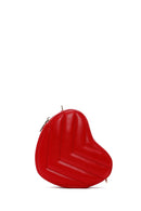 Women's Red Heart Themed Quilted Crossbody Bag | Derimod Women's Red Heart Themed Quilted Crossbody Bag | Derimod