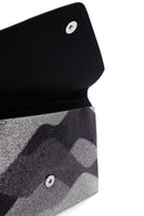Women's Black Gray Long Chain Strap Stoned Clutch Bag | Derimod Women's Black Gray Long Chain Strap Stoned Clutch Bag | Derimod