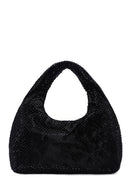 Women's Black Stone Handbag | Derimod Women's Black Stone Handbag | Derimod