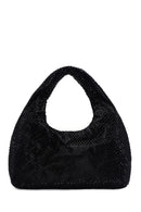 Women's Black Stone Handbag | Derimod Women's Black Stone Handbag | Derimod