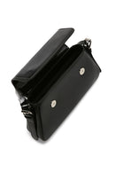 Women's Black Metallic Shoulder Bag | Derimod Women's Black Metallic Shoulder Bag | Derimod