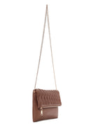 Women's Brown Long Chain Strap Crossbody Bag | Derimod Women's Brown Long Chain Strap Crossbody Bag | Derimod