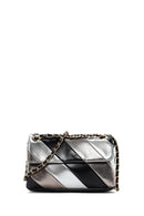 Women's Black Metallic Long Chain Strap Crossbody Bag | Derimod Women's Black Metallic Long Chain Strap Crossbody Bag | Derimod