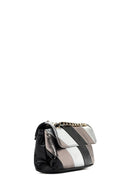 Women's Black Metallic Long Chain Strap Crossbody Bag | Derimod Women's Black Metallic Long Chain Strap Crossbody Bag | Derimod