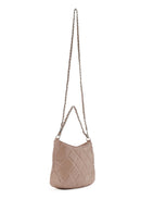 Women's Mink Long Strap Quilted Handbag | Derimod Women's Mink Long Strap Quilted Handbag | Derimod