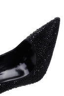 Kadın Siyah Deri İnce Yüksek Topuklu Stiletto | Derimod Kadın Siyah Deri İnce Yüksek Topuklu Stiletto | Derimod