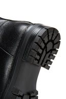 Women's Black Thick Soled Leather Boots | Derimod Women's Black Thick Soled Leather Boots | Derimod