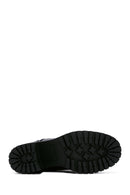 Women's Black Leather Platform Heeled Boots | Derimod Women's Black Leather Platform Heeled Boots | Derimod