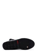Women's Black Leather Zippered Boots | Derimod Women's Black Leather Zippered Boots | Derimod