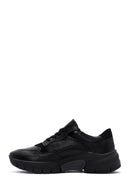 Kadın Siyah Deri Sneaker | Derimod Kadın Siyah Deri Sneaker | Derimod