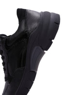 Kadın Siyah Deri Sneaker | Derimod Kadın Siyah Deri Sneaker | Derimod