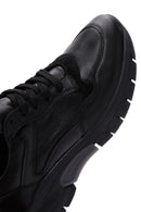 Kadın Siyah Deri Sneaker | Derimod Kadın Siyah Deri Sneaker | Derimod