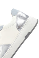 Kadın Gümüş Deri Sneaker | Derimod Kadın Gümüş Deri Sneaker | Derimod
