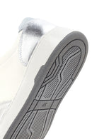 Kadın Gümüş Deri Sneaker | Derimod Kadın Gümüş Deri Sneaker | Derimod