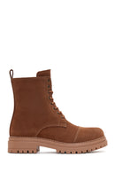 Women's Camel Suede Leather Boots | Derimod Women's Camel Suede Leather Boots | Derimod