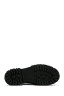 Kadın Siyah Rugan Deri Maskülen Loafer | Derimod Kadın Siyah Rugan Deri Maskülen Loafer | Derimod