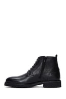 Men's Black Leather Classic Boots | Derimod Men's Black Leather Classic Boots | Derimod