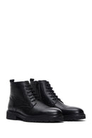 Men's Black Leather Classic Boots | Derimod Men's Black Leather Classic Boots | Derimod