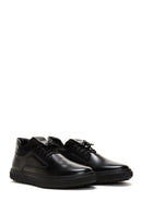 Erkek Siyah Deri Casual Sneaker | Derimod Erkek Siyah Deri Casual Sneaker | Derimod