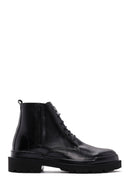 Men's Black Leather Zippered Casual Boots | Derimod Men's Black Leather Zippered Casual Boots | Derimod