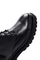 Men's Black Leather Zippered Casual Boots | Derimod Men's Black Leather Zippered Casual Boots | Derimod