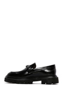 Men's Black Patent Leather Buckle Thick Soled Casual Loafer | Derimod Men's Black Patent Leather Buckle Thick Soled Casual Loafer | Derimod