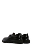 Men's Black Patent Leather Buckle Thick Soled Casual Loafer | Derimod Men's Black Patent Leather Buckle Thick Soled Casual Loafer | Derimod